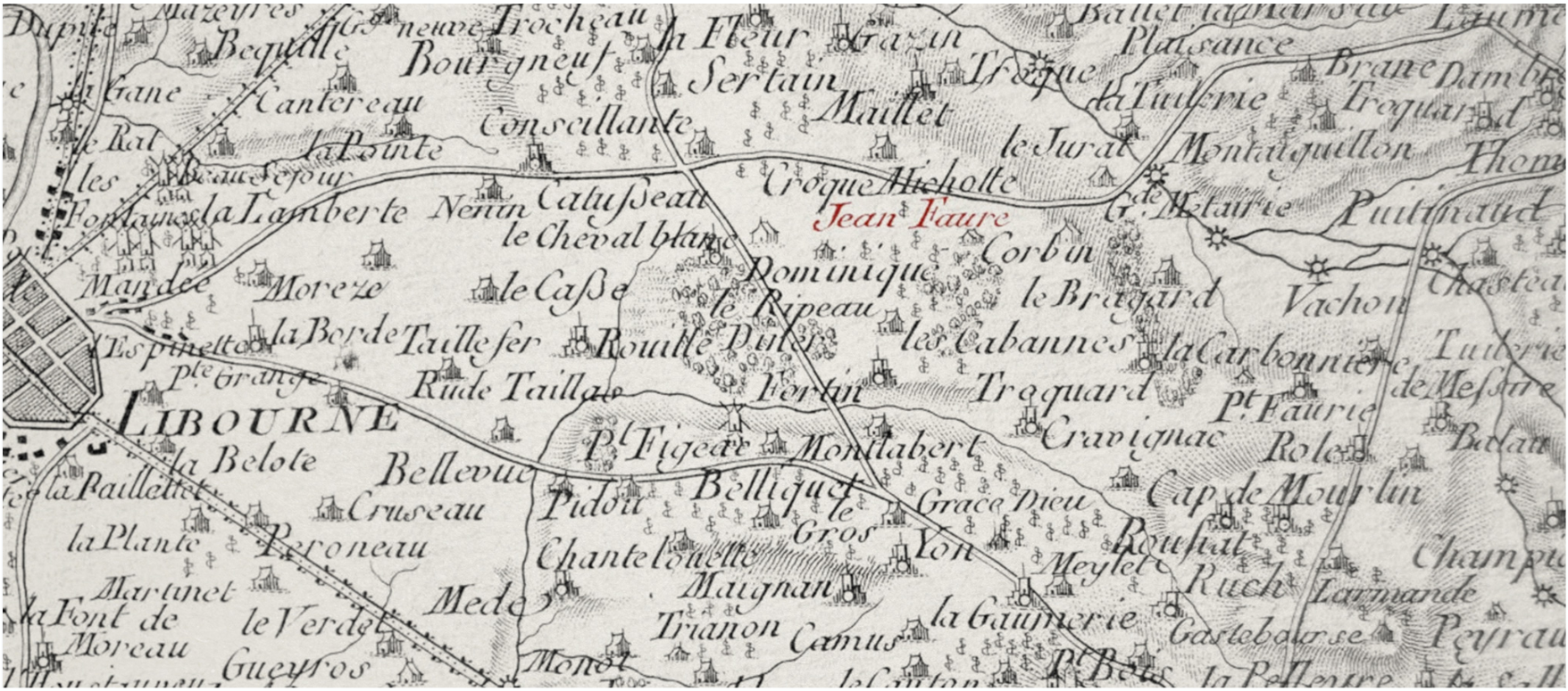 Carte de Cassini Jean Faure