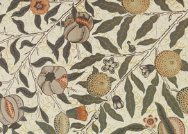 Datant de 1865-1866, "Fruits" est un papier peint de Morris&Co. Victoria and Albert Museum, London